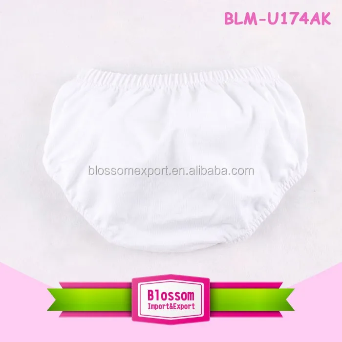 Solid color girls and boys plain cotton baby bloomer wholesale basic diaper cover baby bloomers