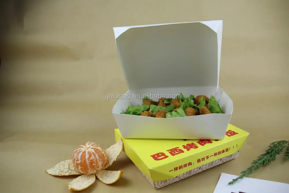 Disposable Paper Take Away Lunch Box with test report