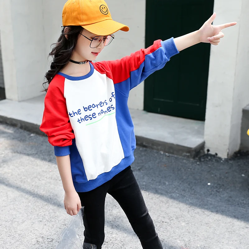 
Fashionable Girls Boutique Shirt Cartoon Printed Kids Spring Hoodies 