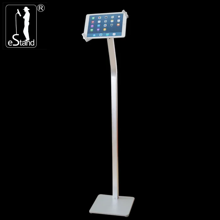 eStand BR22022Q free flooring tablet stand adjustable aluminum clamp for ipad pedestal