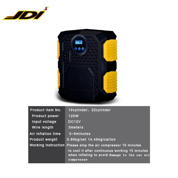 NEW Portable Mini Electric Air Compressor For Car Tire Inflator Pump