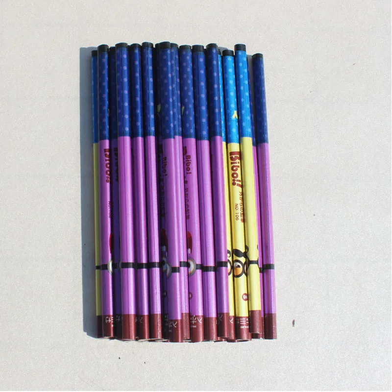 Недорогой рекламный деревянный карандаш с логотипом на заказ, оптовая продажа, карандаш из натурального дерева с 36 ветками