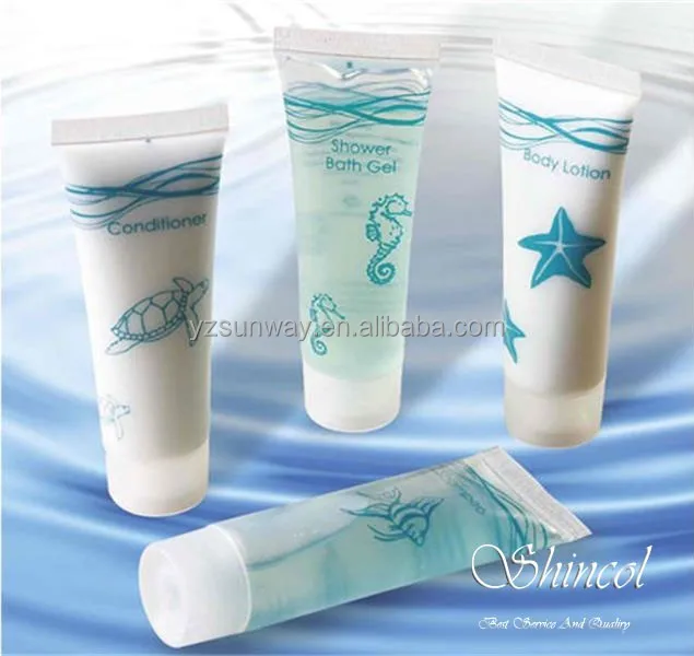 Хорошо продаваемый гостиничный шампунь и гель для душа в тубе