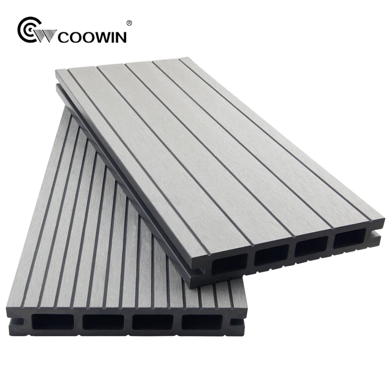 Fireproof Wpc Decking Hollow Composite Decking Board WpcIndoor Wpc Floor Wood Plastic Composite