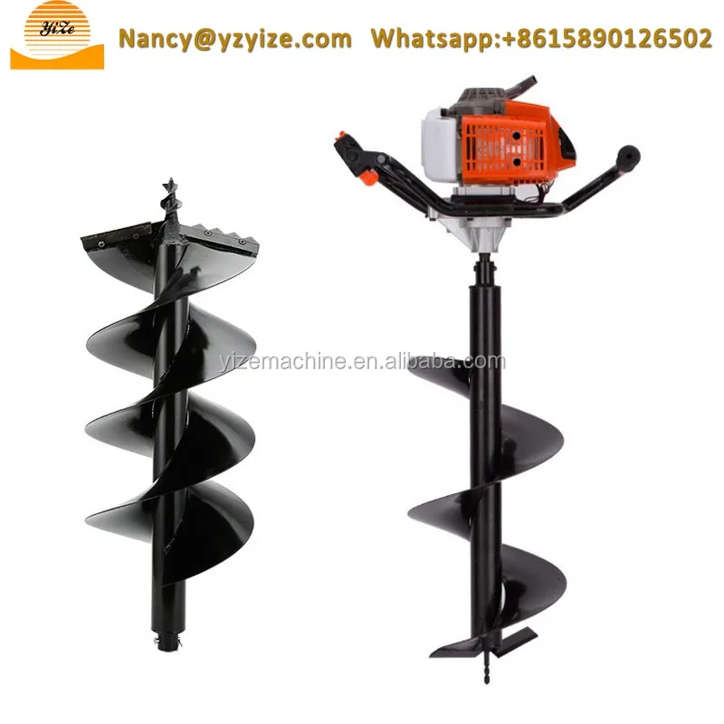 Small digging machine ground hole drill earth auger ice driller