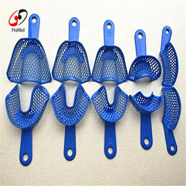 Hot Sale Colorful Disposable Plastic Dental Impression bite Trays set