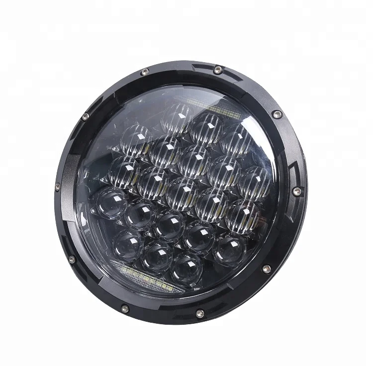 Hot sale 7 Inch 75W 5D Round LED Projector Headlight for Harley Motorcycle
