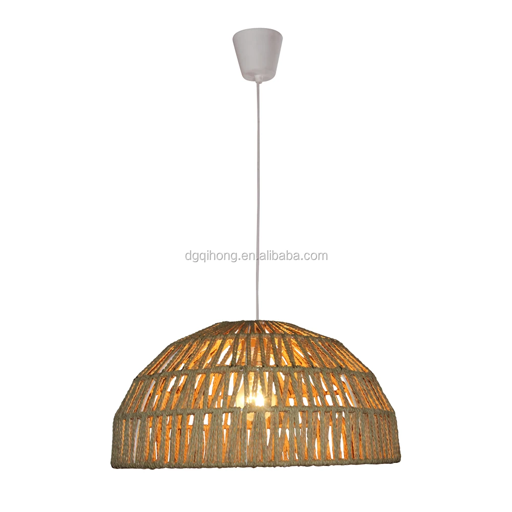 new designfashion paper rope wicker ceiling hanging pendant lamp light