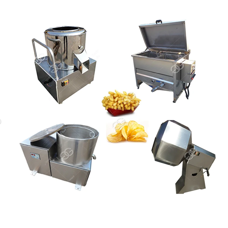 Small Potato Chips Frier Equipment Potato Chips Making Machine For Home