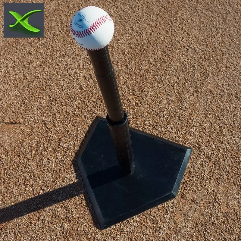 
High quality injection molded vulcanized rubber heavy duty one 1 position baseball batting tee for training 