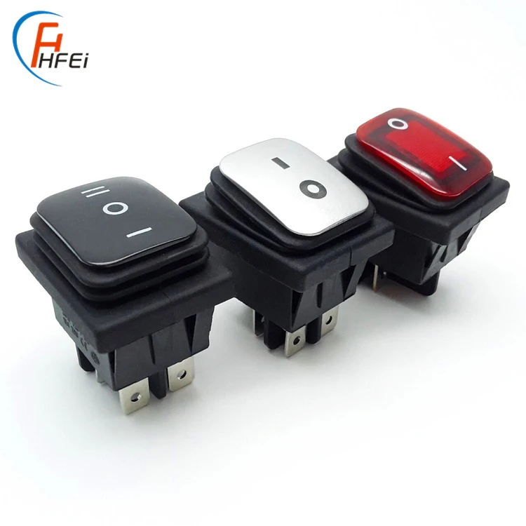 HF-KCD1 marine 12v 250vac 16a t100 55 led lamp waterproof ip68 rocker switch