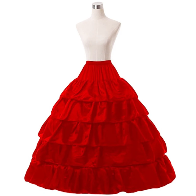 
Wholesale petticoat four hoop five layers lotus leaf lace increase diameter skirt wedding dress petticoat 