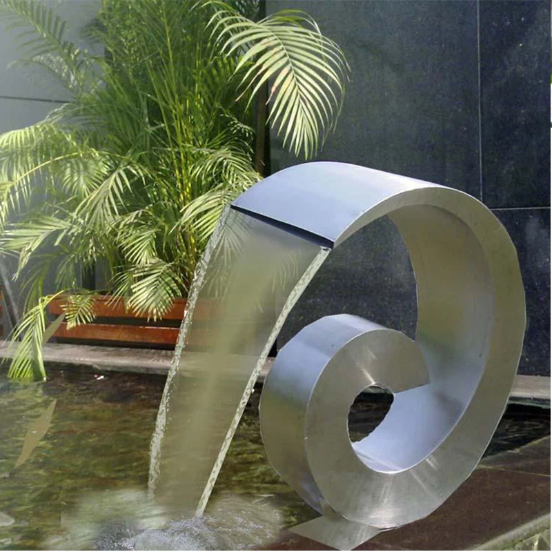 Top Grade Stainless Steelsquare Outdoor 2018 New Tactical Nice Install Durable Waterfall Water Feature For Sale