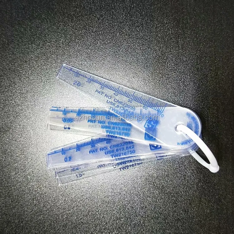 Precision plastic gap gauge  thickness gauge 13pcs/set measuring range  0.05 to 1.00mm