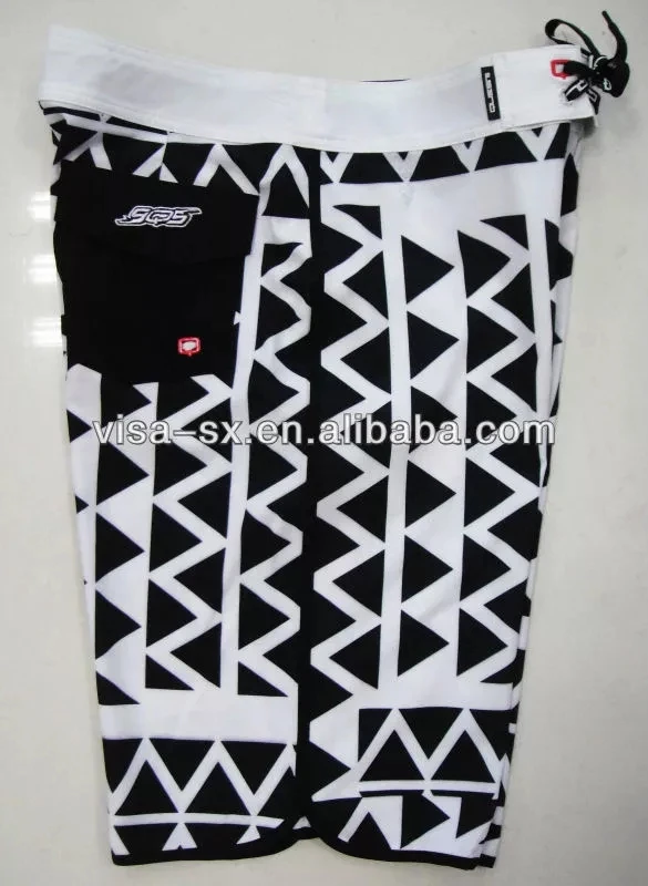 
geometric patterns boardshorts mens polyester spandex shorts 