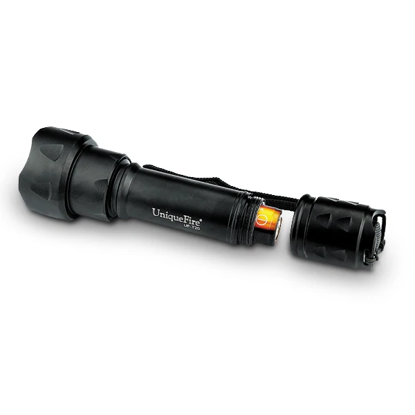 Uniquefire t20 adjustable infrared/blue/green light flashlight torch