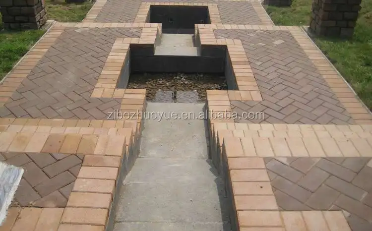 Garden clay paving brick,clay paving bricks,300*150*40mm Square brick