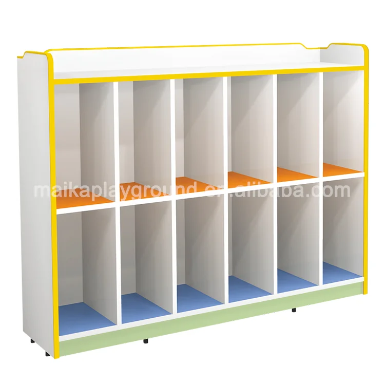 Children Wooden Furniture Library Wooden Cabinet School Combination Cabinet for Kids