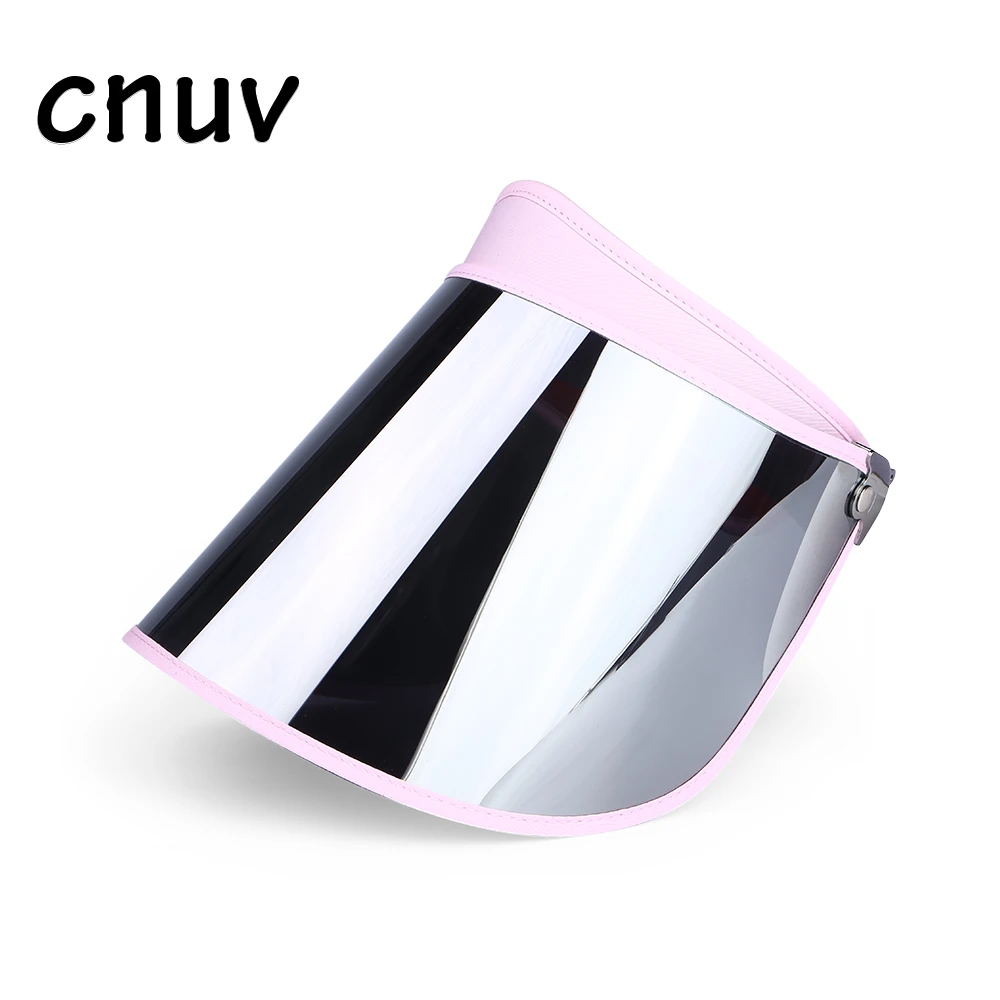 Personal Custom Pvc Plastic Visor Hat Transparent Colorful Transparent Sun Cap High Quality Sun Visor
