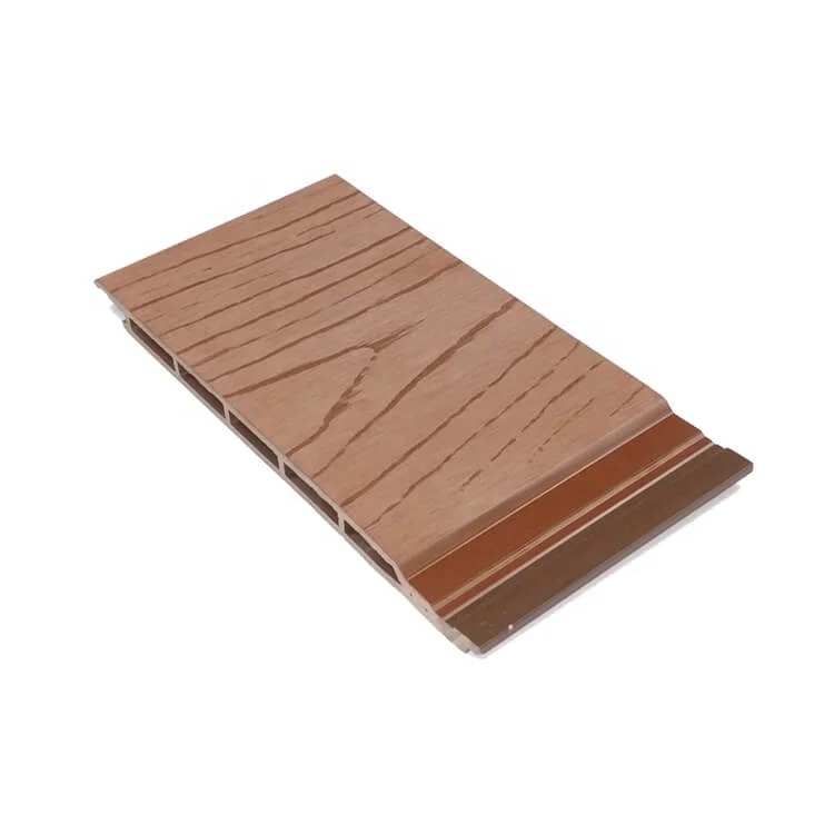 
 Горячая Изоляция Водонепроницаемая огнестойкая наружная деревянная пластиковая настенная панель 3D древесная зернистая декоративная стеновая облицовка WPC  