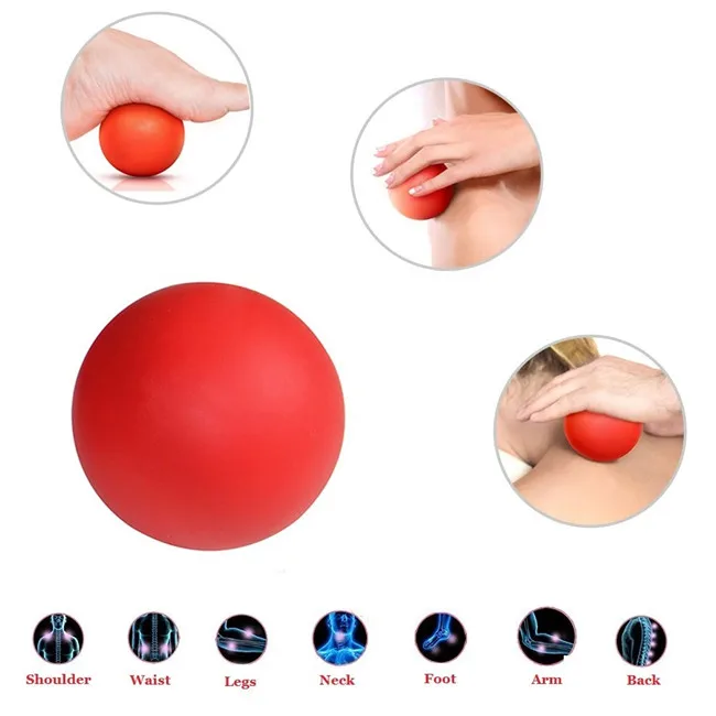 Yoga Massage Lacrosse balls with 6.4cm