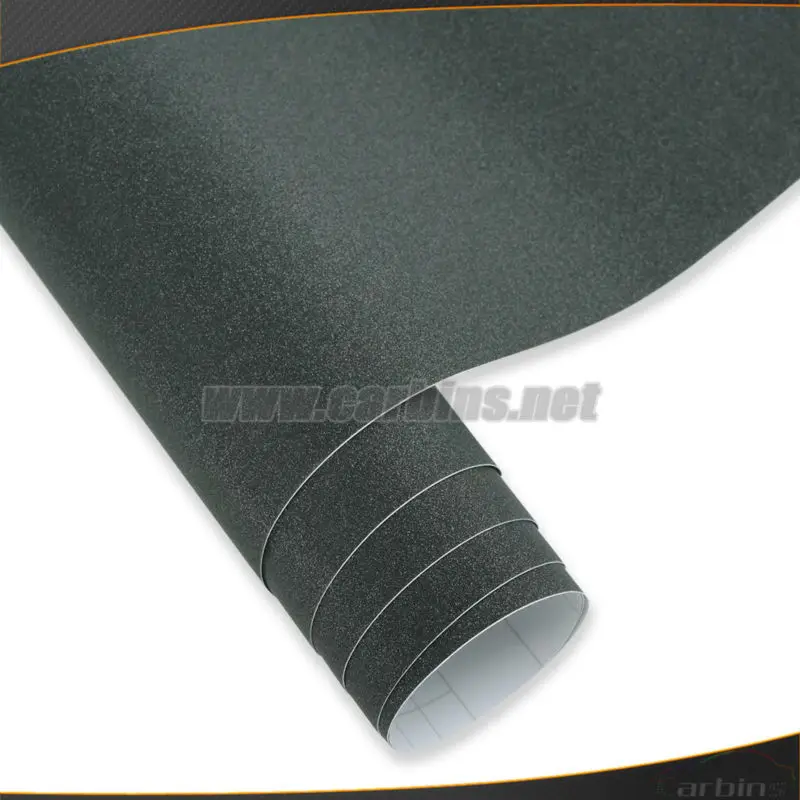 Black Glitter Diamond Car Wrapping Vinyl Film, Pearlescent Decoration Car Sticker 1.52*30m