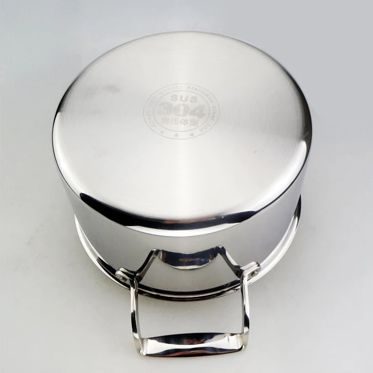 Stainless steel soup stock biryani cooking pot, 304 high quality cookware
