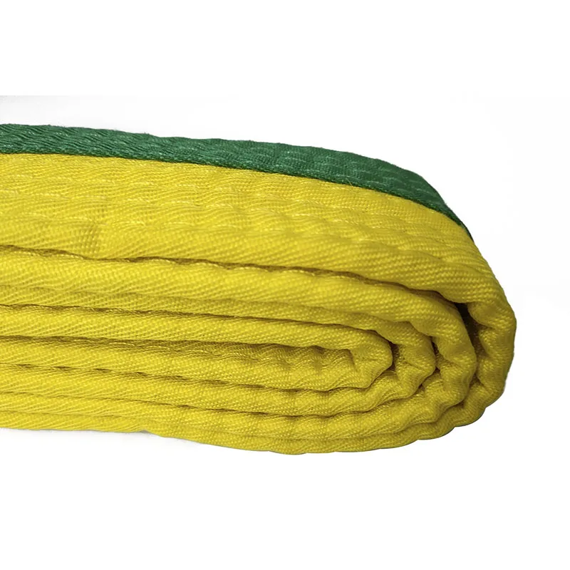 Custom multicolor hot sale 100 % cotton durable karate belts taekwondo black belt