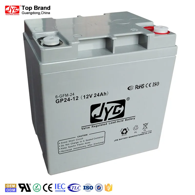 JYC Battery Most popular 12v 24ah dry charged lead acid battery