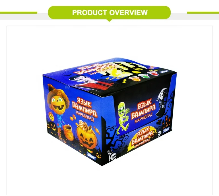 WQ Fruity Confectionery Halloween Gift Gummy Tongue Candy 7g