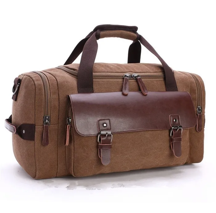 Wholesale Custom new big capacity canvas travel duffle storage bag in Shenzhen factory