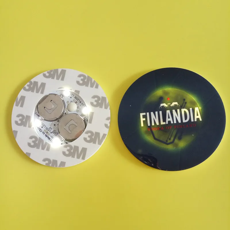 Colorful Changing LED Light Coasters For Drink Glass Bottle