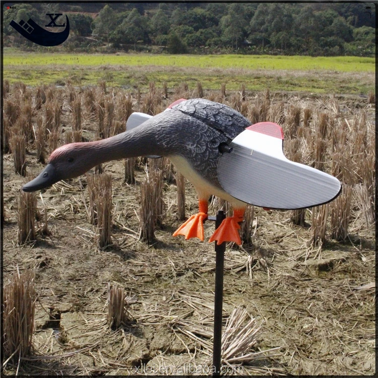 DGXILEI OUTDOOR HUNT DUCK HUNTING ELECTRONIC DECOY 6V SPINNING-WINGS GADWALL DUCK MOTOR DECOY WITH REMOTE