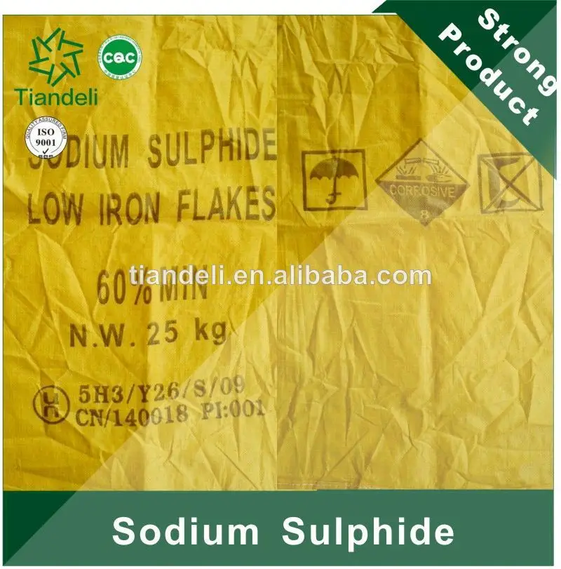 сульфида натрия 60% мин твердых na2s с заботой о качестве и цене