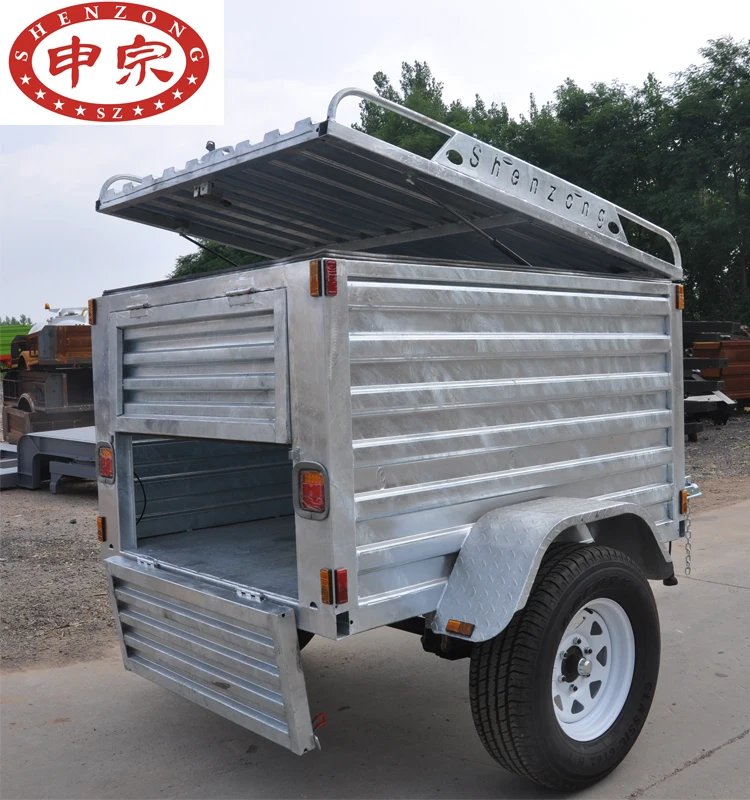 small car transporter dolly box galvanized trailer