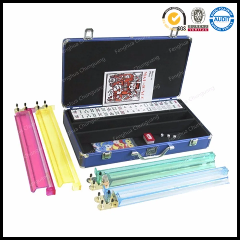 
Custom Crystal American Mahjong Set with Aluminum Case 