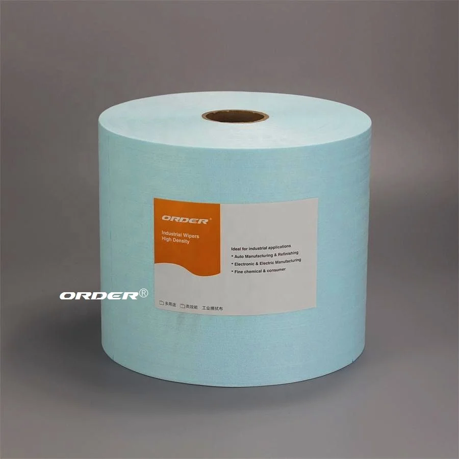 Turquoise Aperture Degreasing industrial non woven cleaning wipes