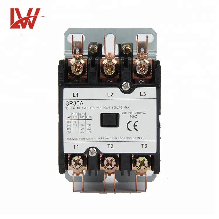 Кондиционер контактор переменного тока LW бренд LWX5-3P 3P 30A