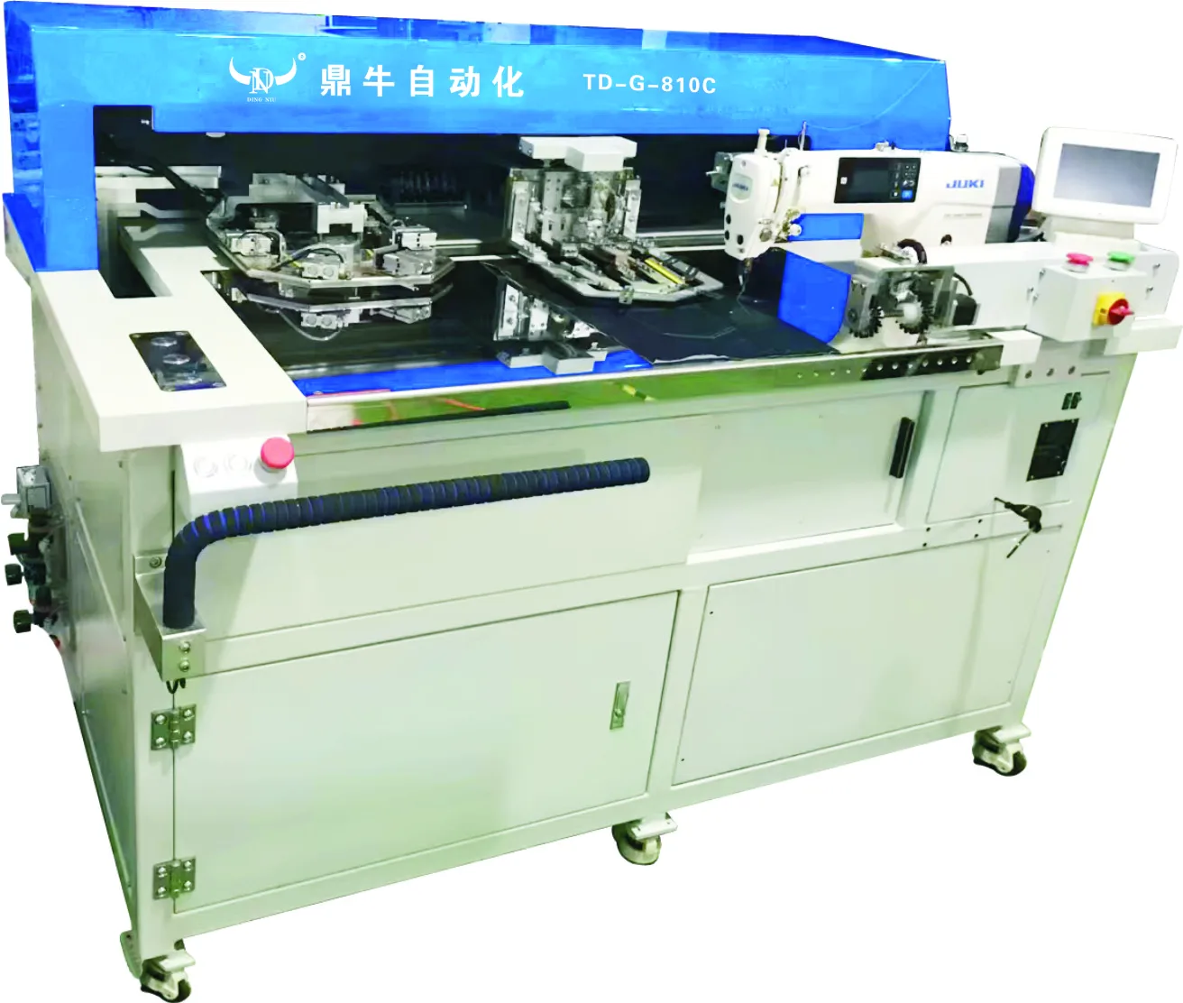 Automatic Computerlized CNC programmable patch pocket sewing machine for jeans