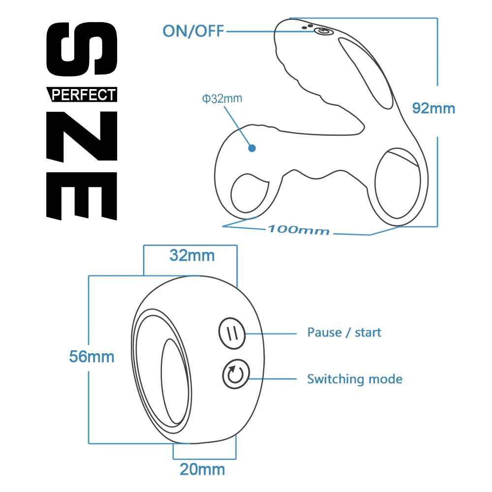
Remote Control 12 Speed Vibrator Cock Ring for Men Delay Ejaculation G Spot Stimulation Intimate Sex Toys for Couples 