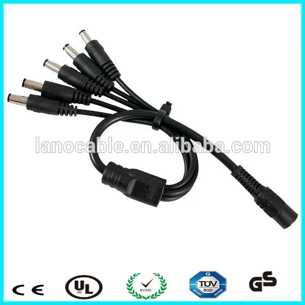 высокое quality12v 5.5*2.11 ёенщин и 5 муёской постоянного тока питания splitter кабель для светодиодного освещения