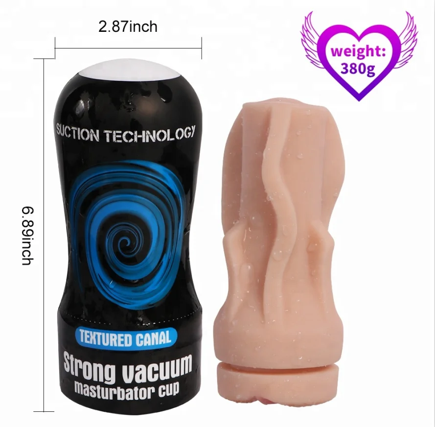 Hot Sale Hands-Free Male  deep throat  Artificial Pussy Masturbation vagina mushroom Cup For Men