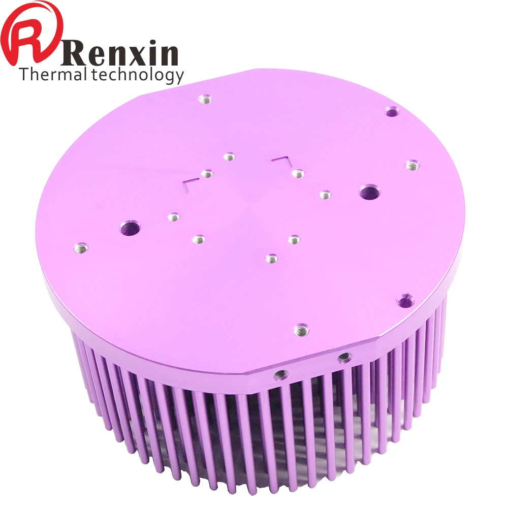 Cob Cxm32 Vero29 Clu048 Custom Heatsink Led Grow Lights 140mm Pin Heatsink Led Cold Forged Heat Sink
