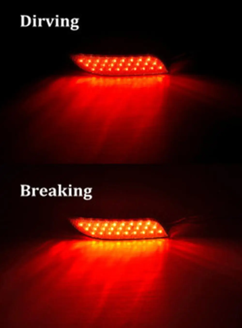 Car Auto Parts LED fog back tail light rear bumper reflector for Lada Priora