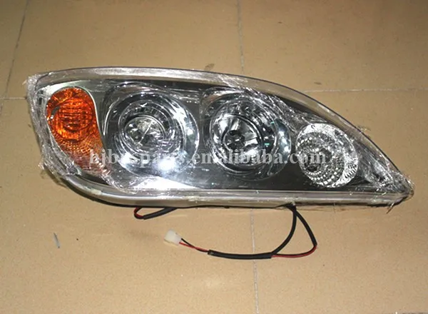 Bus Body Parts Auto  Headlamps system HJQ-010-RH HC620X215 5-0041 headlight Parts for Golden king long  bus