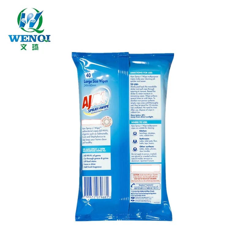 Private label heavy duty multi-function wet wipes