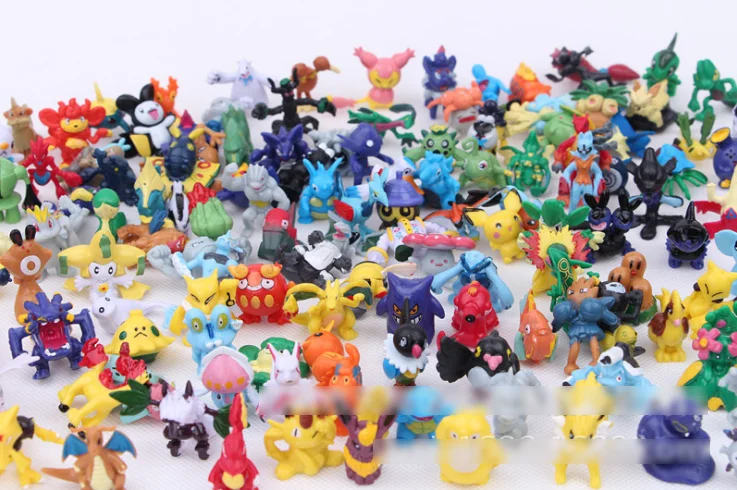 144 шт./компл. мини Экшн-фигурка монстра мультяшная игрушка 2-3 см случайный цвет оптовая продажа