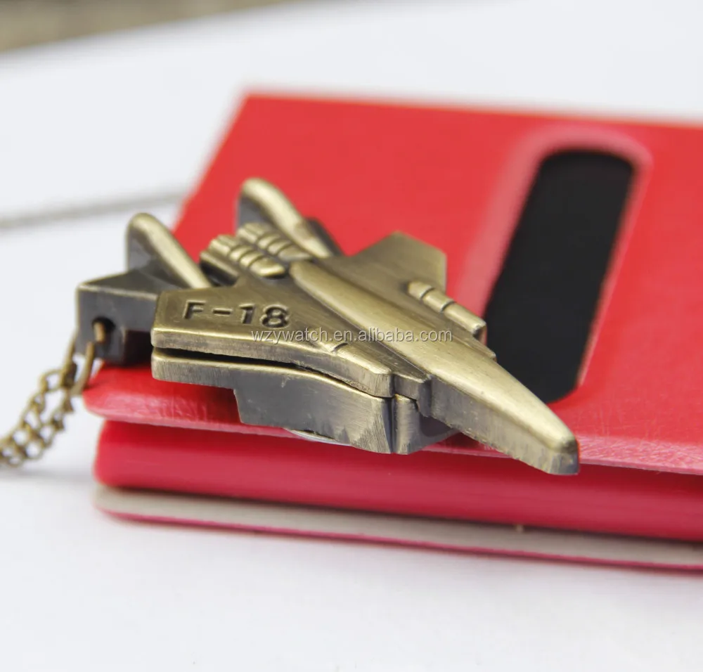 F-18 fighter plane pocket watch necklace/gift/pendent watch Factory Direct Sale!!!