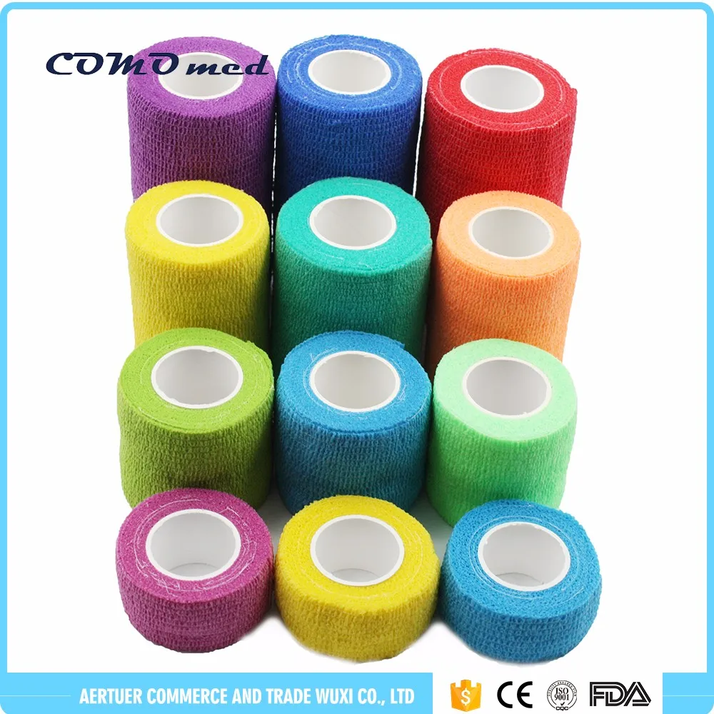 hook and loop self adhesive tape Non-woven Cohesive Bandage