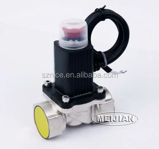 Top quality 1/2',3/4',1' inch natural gas solenoid valve for gas detector DN15/DN20/DN25